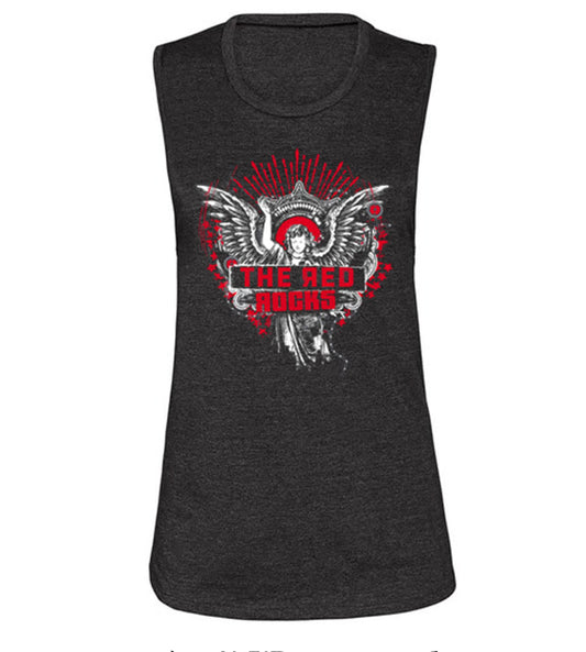 Grey Red Rocks/Rock-n-Stroll ladies vest top